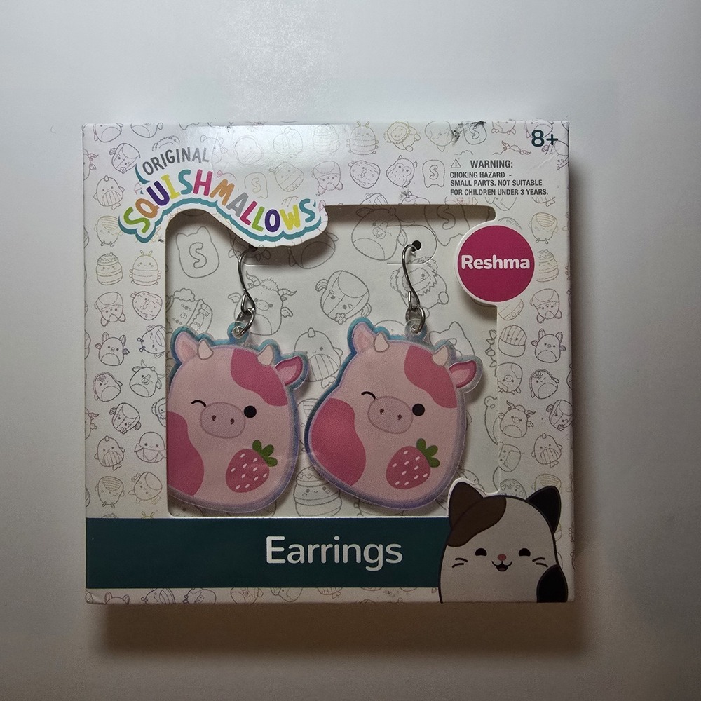 Squishmallows Reshma Earrings – New in Original Packaging
